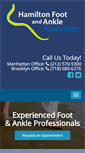 Mobile Screenshot of hamiltonpodiatry.com